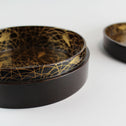 月薄蒔絵鏡巣　長野横笛【Mirror box with moon and silvergrass design by Outeki Nagano】 [k0373]