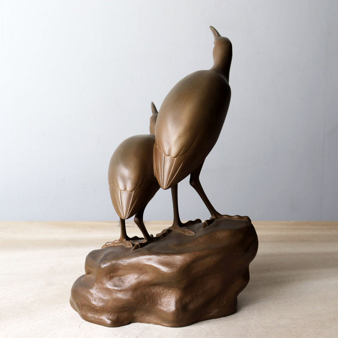 津田信夫作　よし五位【"Yoshigoi" Bronze steatue by Shinobu Tsuda】[k0607]