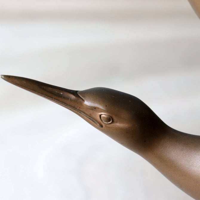 津田信夫作　よし五位【"Yoshigoi" Bronze steatue by Shinobu Tsuda】[k0607]