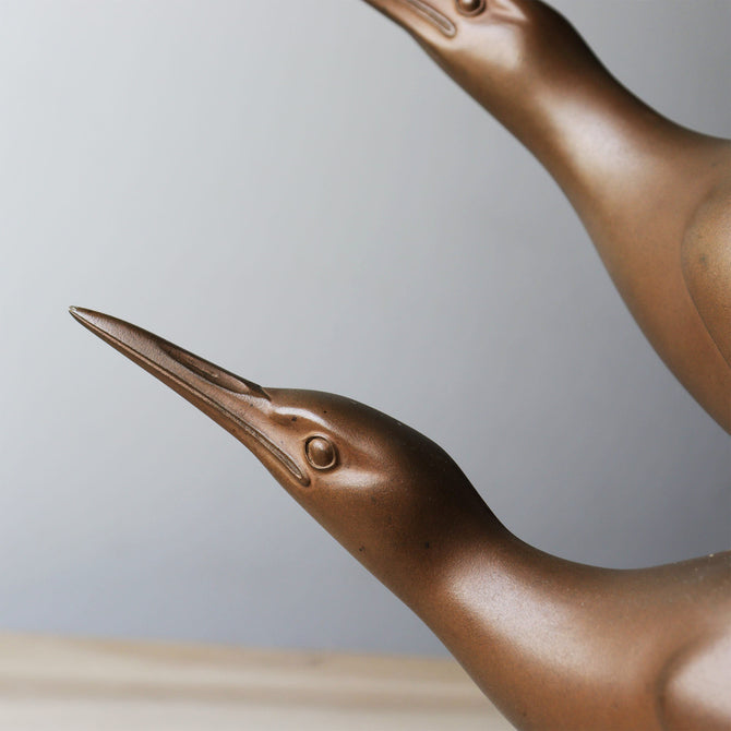 津田信夫作　よし五位【"Yoshigoi" Bronze steatue by Shinobu Tsuda】[k0607]