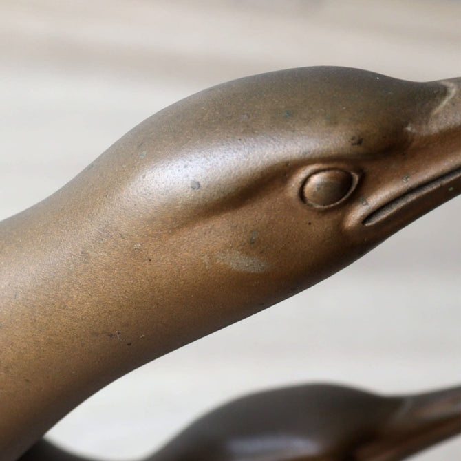 津田信夫作　よし五位【"Yoshigoi" Bronze steatue by Shinobu Tsuda】[k0607]