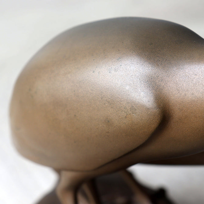 津田信夫作　よし五位【"Yoshigoi" Bronze steatue by Shinobu Tsuda】[k0607]