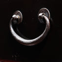 時代箪笥／黒塗庄内閂付小箪笥　スタンド付き【Small chest with metal stand】 [j1205]　Japanese Antique Furniture