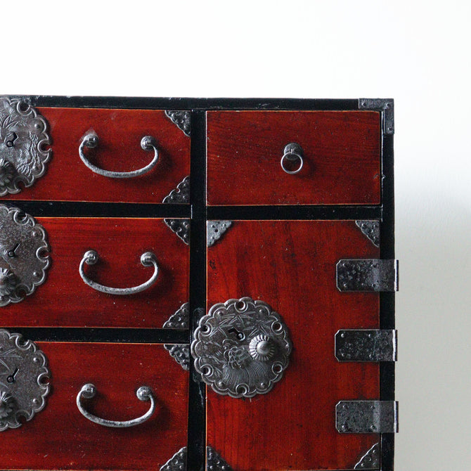 庄内小箪笥　スタンド付き【Syounai smallchest with metal stand】 [j1207]　Japanese Antique Furniture