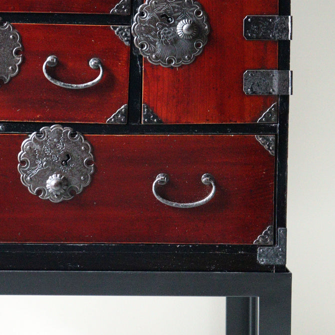 庄内小箪笥　スタンド付き【Syounai smallchest with metal stand】 [j1207]　Japanese Antique Furniture