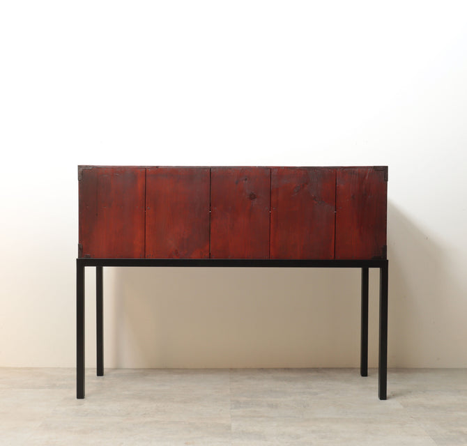 時代箪笥／刀箪笥（嘉永六年墨書き）　スタンド付き【Edo era KATANA chest with metal stand】 [j1206]　Japanese Antique Furniture