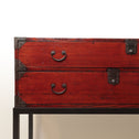 時代箪笥／刀箪笥（嘉永六年墨書き）　スタンド付き【Edo era KATANA chest with metal stand】 [j1206]　Japanese Antique Furniture