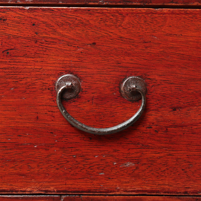 時代箪笥／刀箪笥（嘉永六年墨書き）　スタンド付き【Edo era KATANA chest with metal stand】 [j1206]　Japanese Antique Furniture