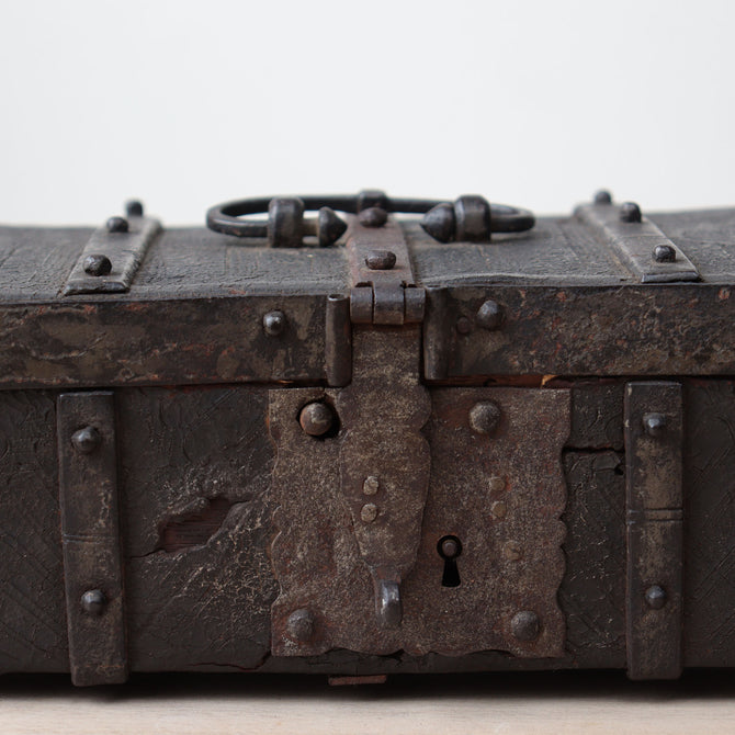 革張手付き小箱　【small box】[s1516]