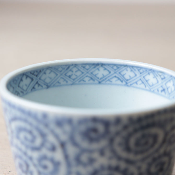 古伊万里蛸唐草紋様蕎麦猪口　1客【OLD IMARI SOBA CHOKO -soba noodle cup 1pc】[p0350]