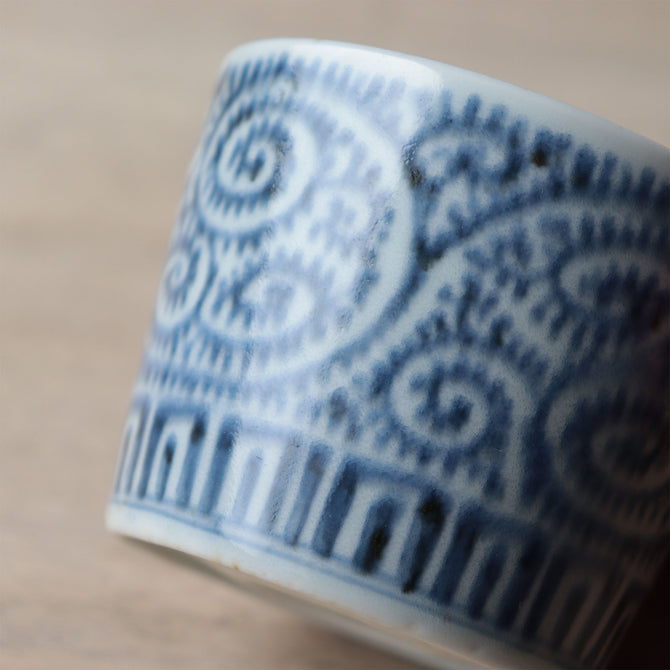古伊万里蛸唐草紋様蕎麦猪口　1客【OLD IMARI SOBA CHOKO -soba noodle cup 1pc】[p0350]