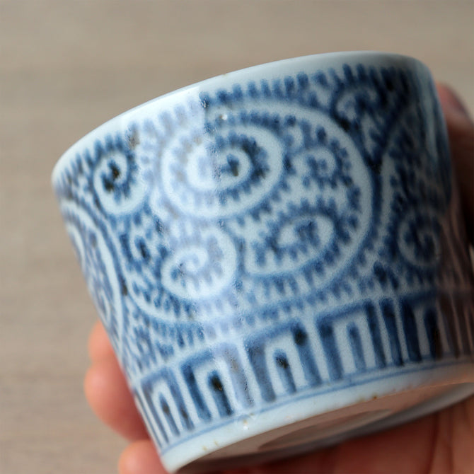 古伊万里蛸唐草紋様蕎麦猪口　1客【OLD IMARI SOBA CHOKO -soba noodle cup 1pc】[p0350]