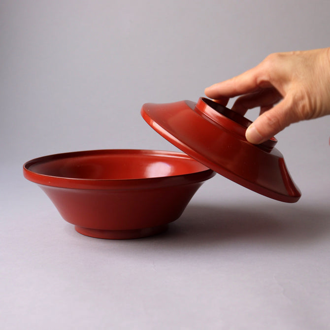 皆朱大平椀 5客揃い [L0012]