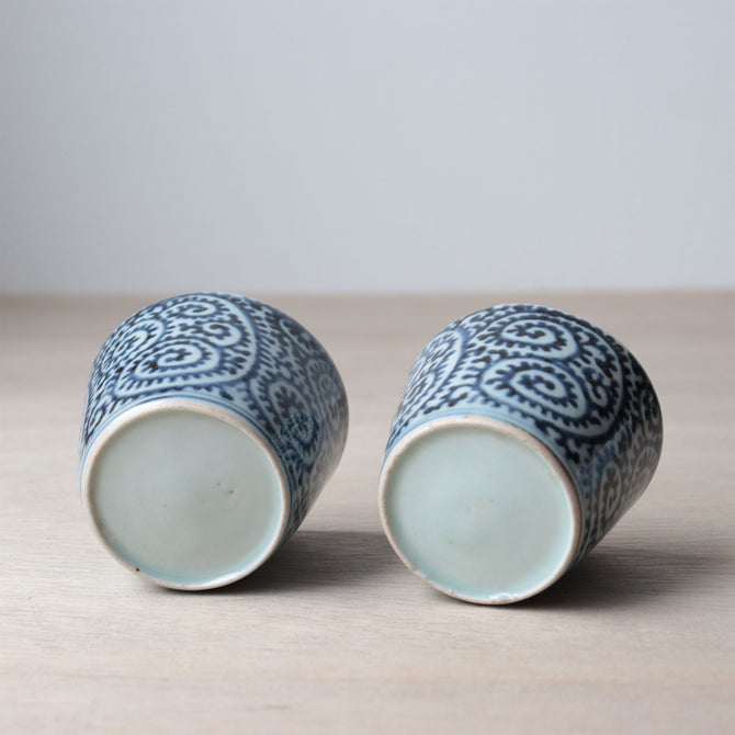 古伊万里蛸唐草紋様蕎麦猪口　1客【OLD IMARI SOBA CHOKO -soba noodle cup 1pc】[p0351]