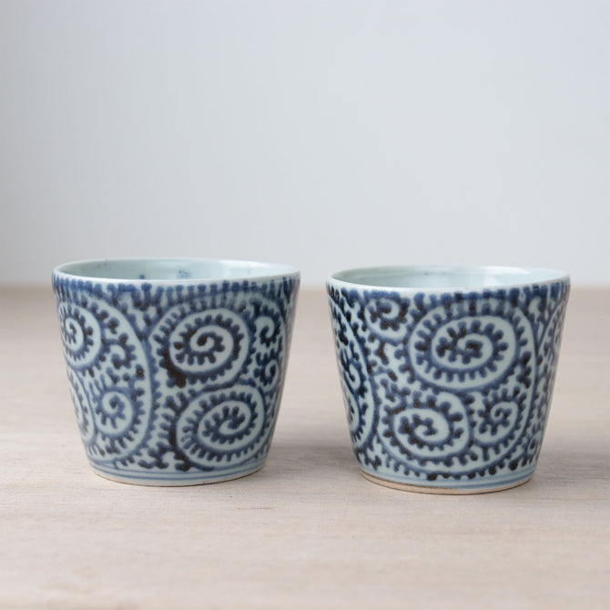 古伊万里蛸唐草紋様蕎麦猪口　1客【OLD IMARI SOBA CHOKO -soba noodle cup 1pc】[p0351]