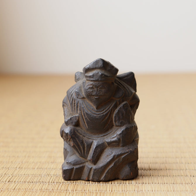 木彫 恵比寿様【EBISU wood curving】 [s1489]