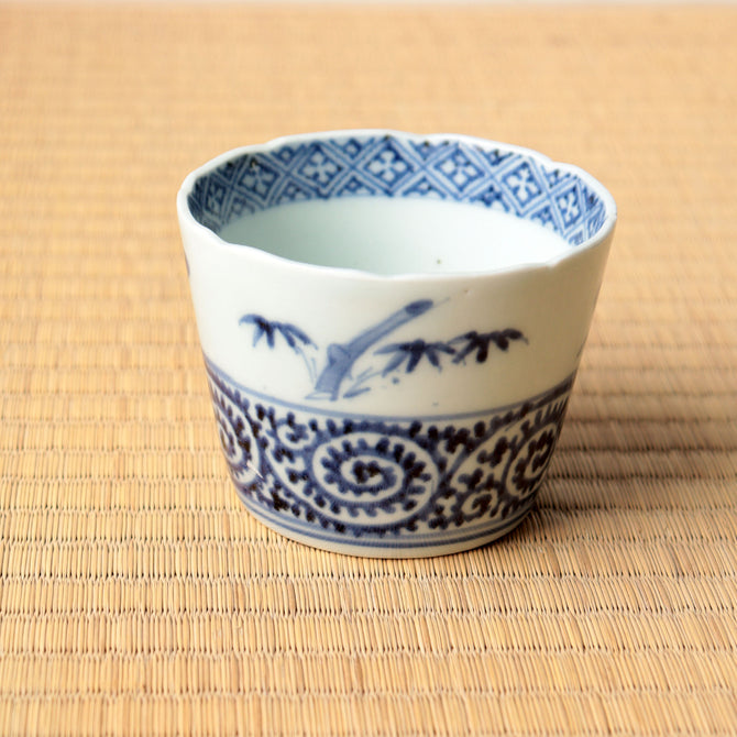 松竹梅蛸唐草蕎麦猪口 一客　【OLD IMARI SOBA CHOKO -soba noodle cup 1pc】[p0355]