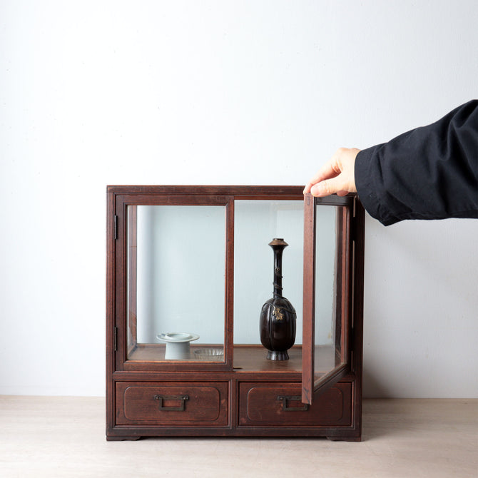 ガラスショーケース【Small glass display case】[f0304]