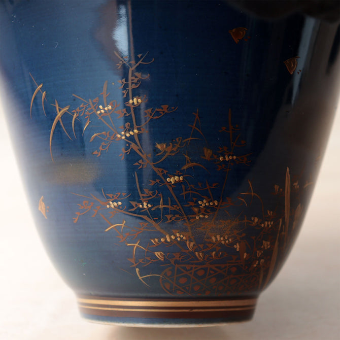 九谷菖蒲図盃洗　　【OLD KUTANI  Bowl】[p0360]