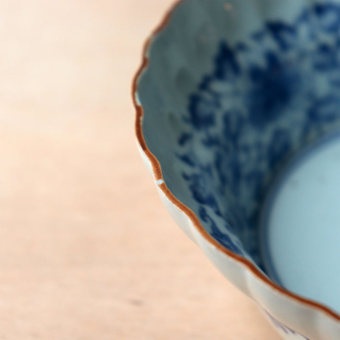 古伊万里牡丹唐草膾皿　一客　【OLD IMARI Bowl】[p0359]