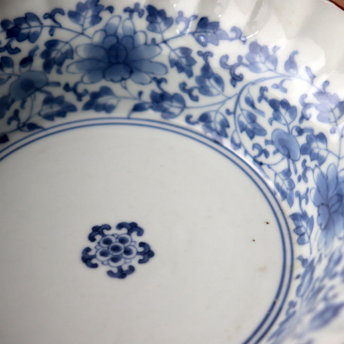 古伊万里牡丹唐草膾皿　一客　【OLD IMARI Bowl】[p0359]