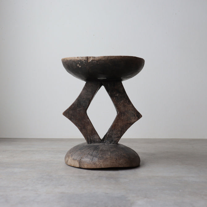 アフリカンスツール ジンバブエ　トンガ族の椅子　【African Stool】[f0308]