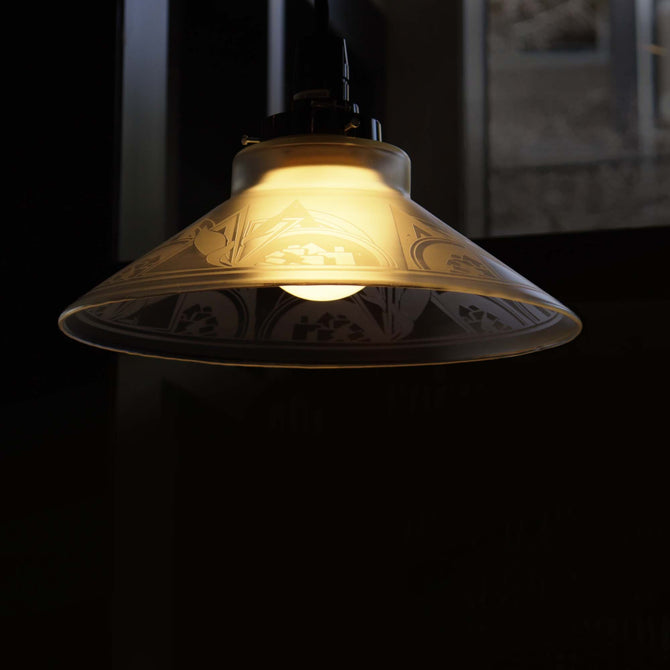 電笠　(Vianne製フレンチヴィンテージ　ランプシェード)【Vianne lampshade 】　[s1494]