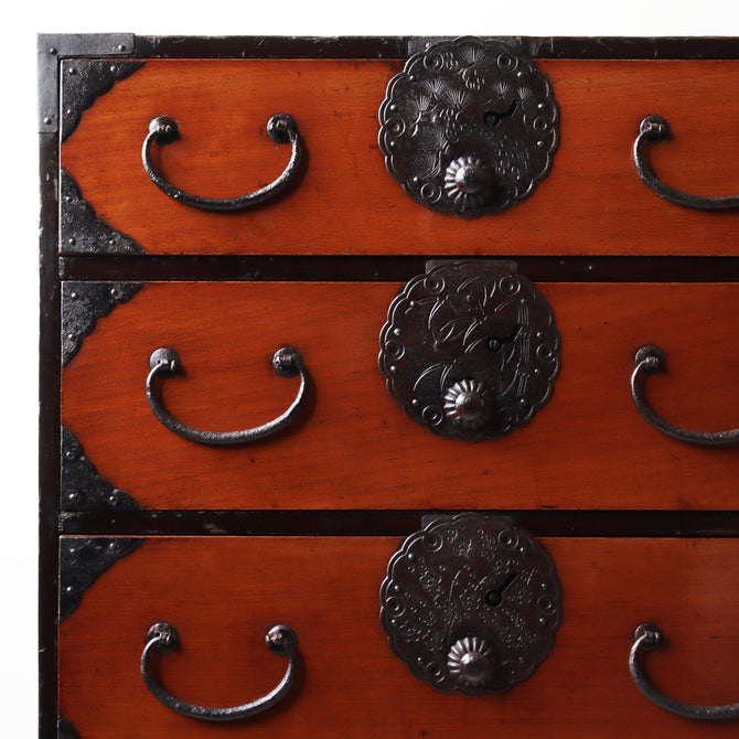 庄内小箪笥　スタンド付き【Shounai small chest with metal stand】 [j1214]　Japanese Antique Furniture