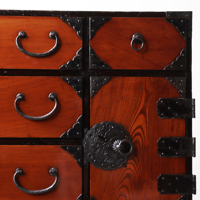 庄内小箪笥　スタンド付き【Shounai small chest with metal stand】 [j1214]　Japanese Antique Furniture