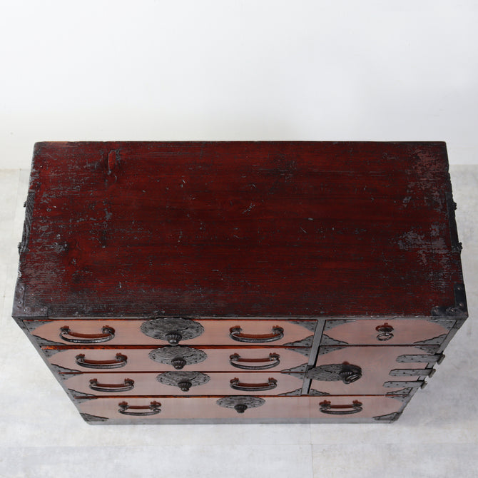 庄内小箪笥　スタンド付き【Shounai small chest with metal stand】 [j1214]　Japanese Antique Furniture