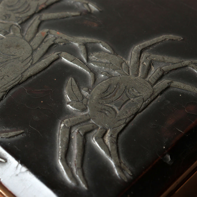 蟹硯箱[k0614]【 Inkstone Box with Crab Design】