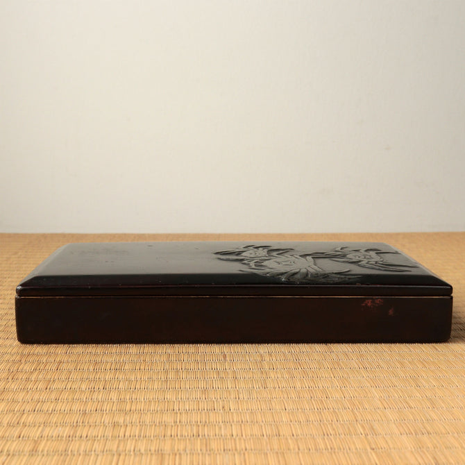 蟹硯箱[k0614]【 Inkstone Box with Crab Design】