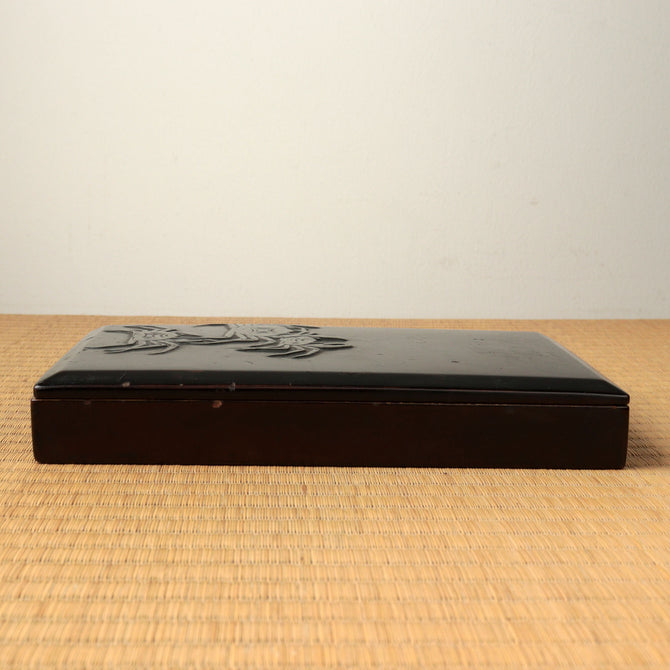 蟹硯箱[k0614]【 Inkstone Box with Crab Design】