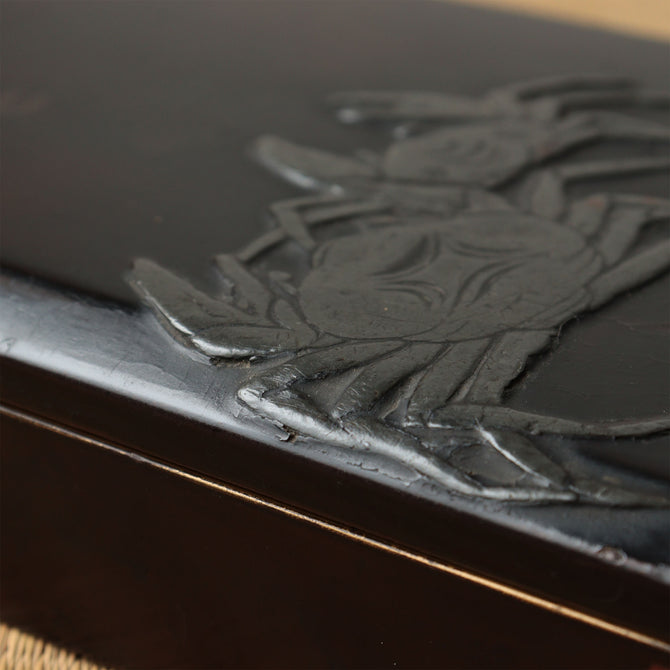 蟹硯箱[k0614]【 Inkstone Box with Crab Design】