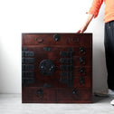 時代箪笥／欅帳場箪笥【KEYAKI CHŌBA-DANSU Merchant's chest】 [j1216]Japanese Antique Furniture