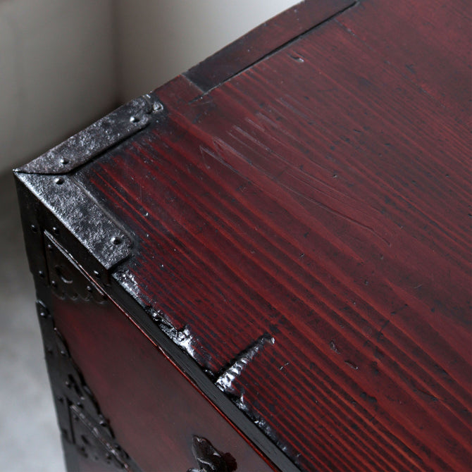 時代箪笥／仙台菊菱紋衣裳箪笥【 SENDAI clothing chest 】 [j0974]Japanese Antique Furniture