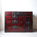時代箪笥／仙台菊菱紋衣裳箪笥【 SENDAI clothing chest 】 [j0974]Japanese Antique Furniture