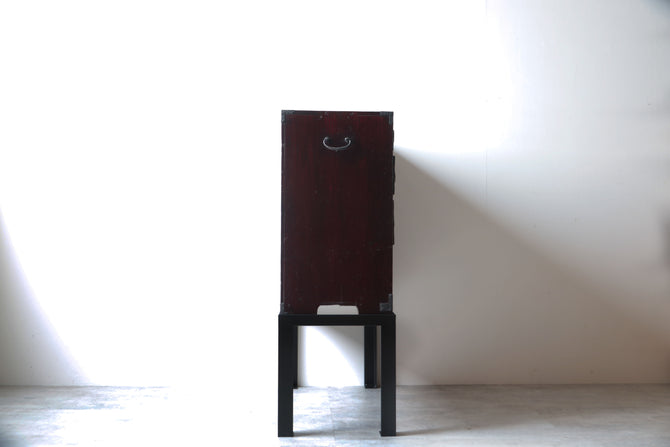 庄内小箪笥　スタンド付き【Syounai smallchest with metal stand】 [j1207]　Japanese Antique Furniture