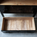 時代箪笥／庄内衣裳箪笥【Shounai clothing chest with metal stand】 [j1219]Japanese Antique Furniture