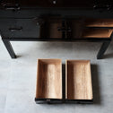 時代箪笥／庄内衣裳箪笥【Shounai clothing chest with metal stand】 [j1219]Japanese Antique Furniture