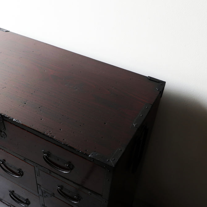 時代箪笥／一本物衣裳箪笥【 clothing chest 】 [j1208]　Japanese Antique Furniture