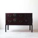 時代箪笥／米沢桜紋衣裳箪笥　スタンド付き【Yonezawa clothing chest with metal stand 】 [j1220]　Japanese Antique Furniture
