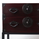 時代箪笥／米沢桜紋衣裳箪笥　スタンド付き【Yonezawa clothing chest with metal stand 】 [j1220]　Japanese Antique Furniture