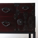 時代箪笥／米沢桜紋衣裳箪笥　スタンド付き【Yonezawa clothing chest with metal stand 】 [j1220]　Japanese Antique Furniture