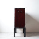 時代箪笥／黒塗庄内閂付小箪笥　スタンド付き【Small chest with metal stand】 [j1221]　Japanese Antique Furniture