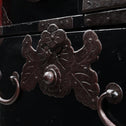 時代箪笥／黒塗庄内閂付小箪笥　スタンド付き【Small chest with metal stand】 [j1221]　Japanese Antique Furniture