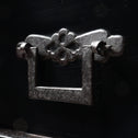 時代箪笥／黒塗庄内閂付小箪笥　スタンド付き【Small chest with metal stand】 [j1222]　Japanese Antique Furniture