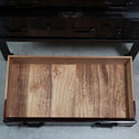 時代箪笥／黒塗庄内閂付小箪笥　スタンド付き【Small chest with metal stand】 [j1222]　Japanese Antique Furniture