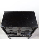 時代箪笥／黒塗庄内閂付小箪笥　スタンド付き【Small chest with metal stand】 [j1222]　Japanese Antique Furniture