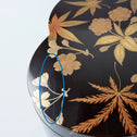 州浜形桜花紅葉図蒔絵箱[k0569]【Lacuerd small box design of cherry blossoms and maple leaves 】